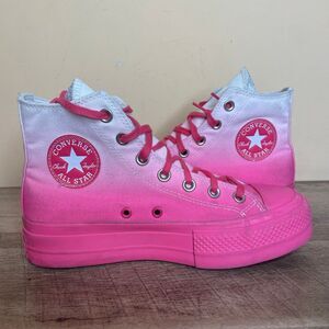 Size 7 Converse Chuck Taylor All Star Hi Lift Strawberry Jam Platform shoes